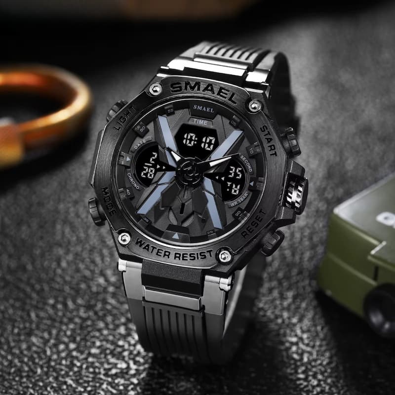 Montre Sport Homme Double Affichage Analogique et Digital - vue 6 - Montrelio