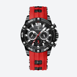 Montre Sport Homme Quartz Chronographe Style Racing