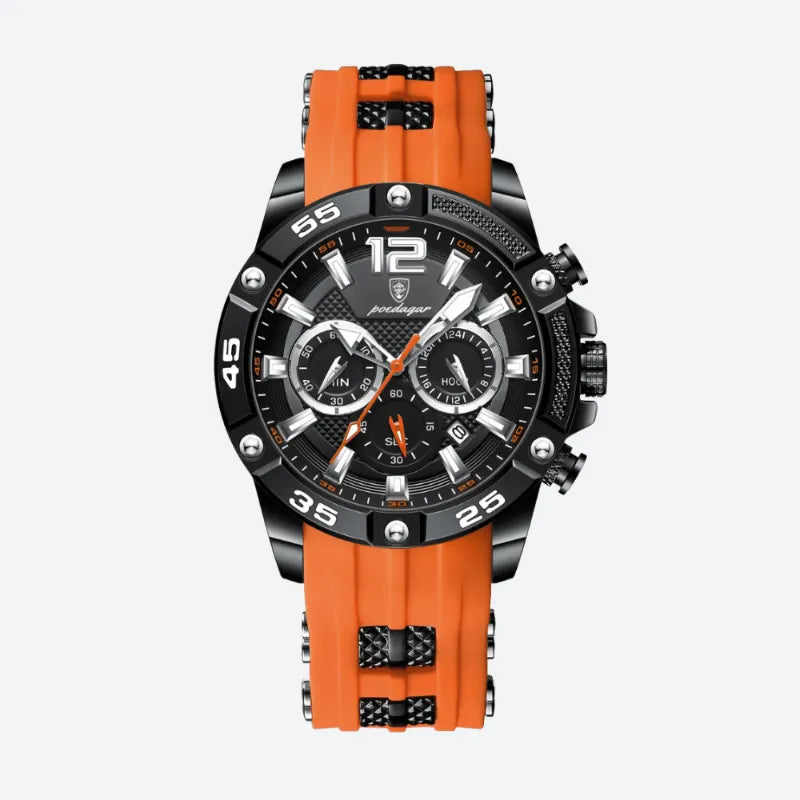Montre Sport Homme Quartz Chronographe Style Racing - vue 11 - Montrelio