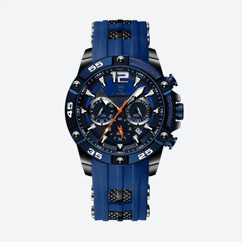 Montre Sport Homme Quartz Chronographe Style Racing - vue 5 - Montrelio