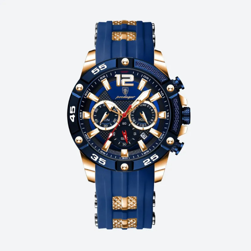 Montre Sport Homme Quartz Chronographe Style Racing - vue 7 - Montrelio
