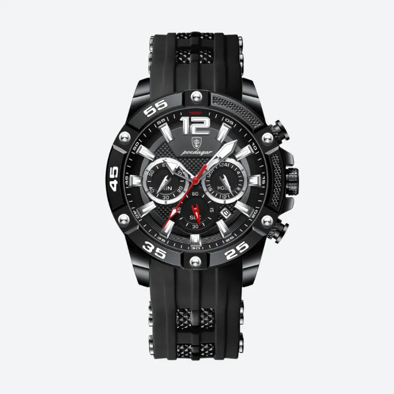 Montre Sport Homme Quartz Chronographe Style Racing - vue 8 - Montrelio