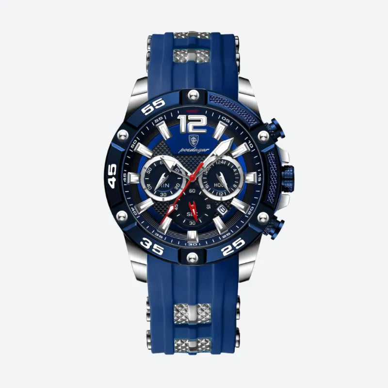 Montre Sport Homme Quartz Chronographe Style Racing - vue 9 - Montrelio