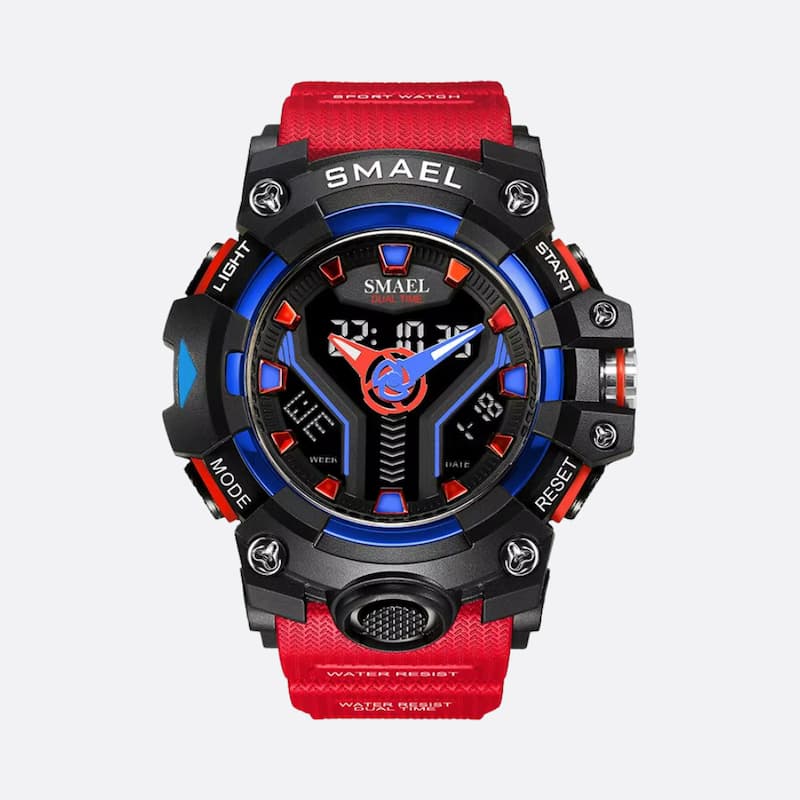 Montre Sport Multifonction Homme Quartz Analogique et Digital - vue 1 - Montrelio