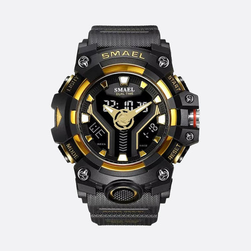 Montre Sport Multifonction Homme Quartz Analogique et Digital - vue 2 - Montrelio