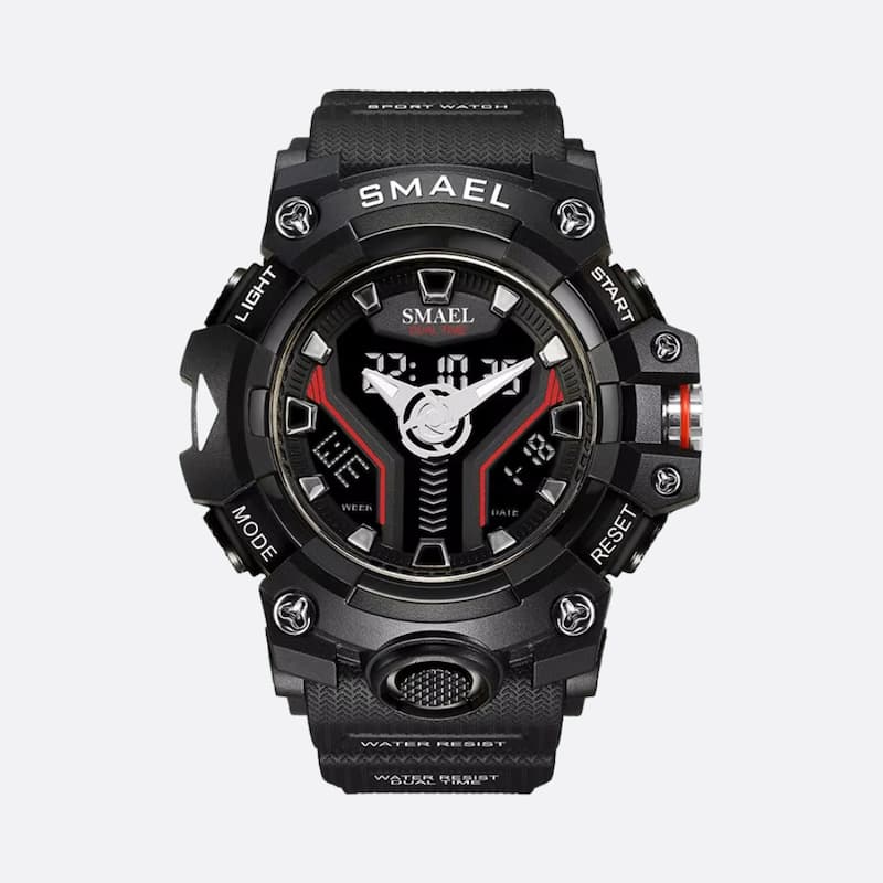 Montre Sport Multifonction Homme Quartz Analogique et Digital - vue 3 - Montrelio