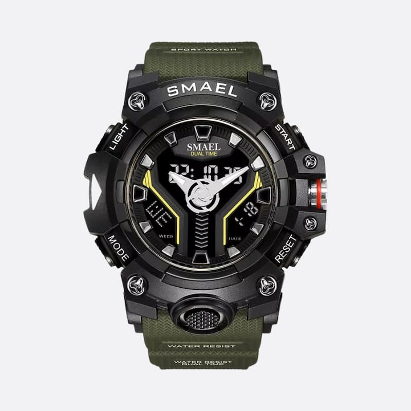 Montre Sport Multifonction Homme Quartz Analogique et Digital - vue 4 - Montrelio