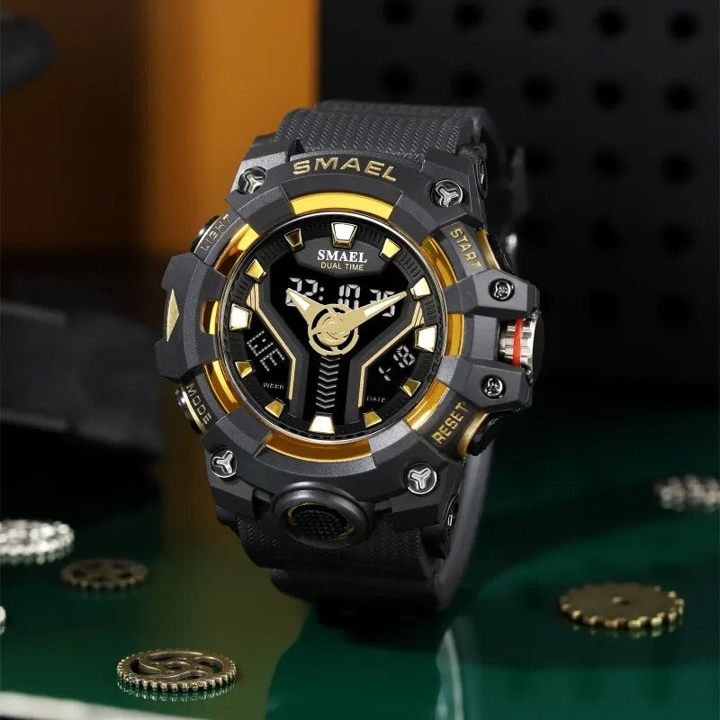 Montre Sport Multifonction Homme Quartz Analogique et Digital - vue 6 - Montrelio
