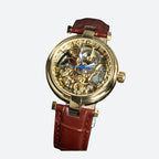 Montre Squelette Femme Automatique Cuir Marron - vue 4 - Montrelio
