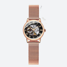 Montre Squelette Femme Automatique Mécanisme Apparent