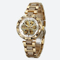 Montre Squelette Femme Métal et Strass Fleur - vue 1 - Montrelio