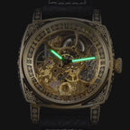 Montre Squelette Homme Automatique Design Gravé - vue 4 - Montrelio