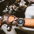 Bracelet acier de la montre squelette homme