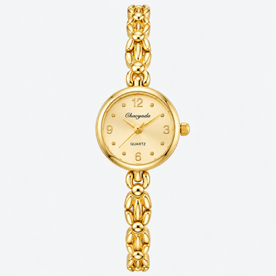 Montre Vintage Femme Bracelet Bijou Petit Cadran Rond - vue 1 - Montrelio