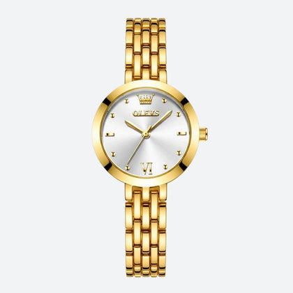 Montre Vintage Femme Dorée Quartz Acier