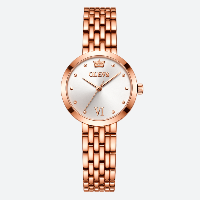 Montre Vintage Femme Dorée Quartz Acier - vue 2 - Montrelio