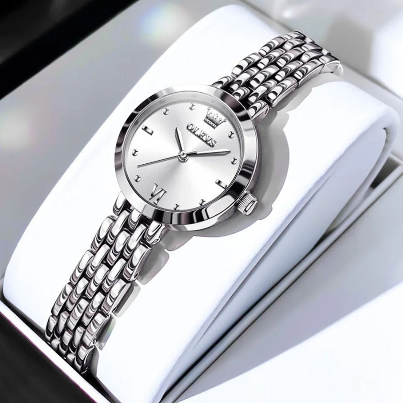 Montre Vintage Femme Dorée Quartz Acier - vue 6 - Montrelio