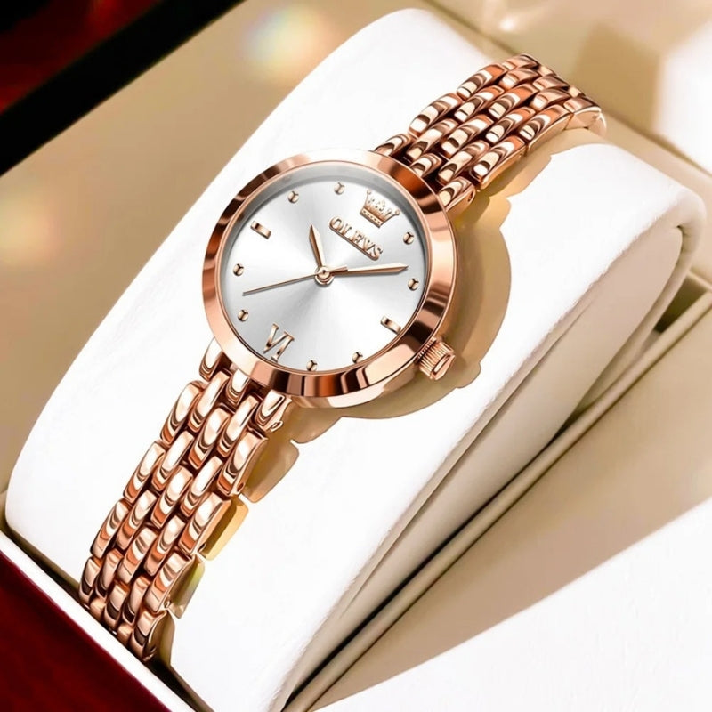 Montre Vintage Femme Dorée Quartz Acier - vue 7 - Montrelio
