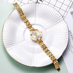 Montre Vintage Femme Dorée Quartz Acier - vue 8 - Montrelio