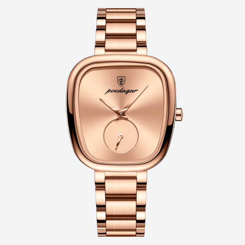 Montre Vintage Femme Étanche Dorée Rose - vue 1 - Montrelio