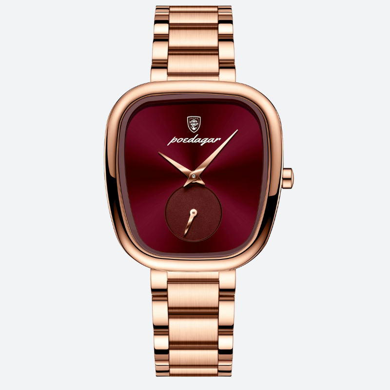Montre Vintage Femme Étanche Dorée Rose - vue 5 - Montrelio