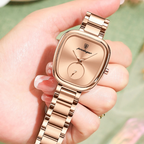 Montre Vintage Femme Étanche Dorée Rose - vue 6 - Montrelio