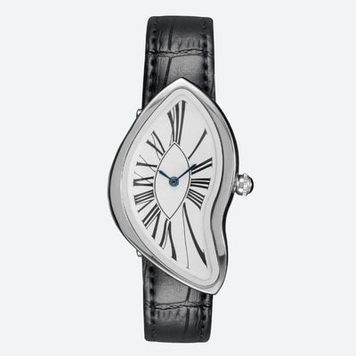 Montre Vintage Femme Forme Irrégulière Saphir - vue 1 - Montrelio