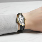 Montre Vintage Femme Forme Irrégulière Saphir - vue 10 - Montrelio
