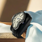 Montre Vintage Femme Forme Irrégulière Saphir - vue 5 - Montrelio