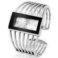Montre Vintage Femme Jonc Ajouré Cadran Rectangulaire - vue 7 - Montrelio