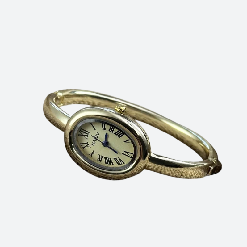 Montre Vintage Femme Ovale Élégante - vue 6 - Montrelio