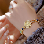 Montre Vintage Femme Pierres Naturelles Bijou - vue 2 - Montrelio