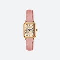 Montre Vintage Femme Rectangle Bracelet Cuir - vue 1 - Montrelio