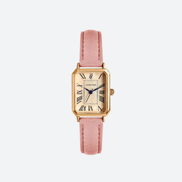 Montre Vintage Femme Rectangle Bracelet Cuir