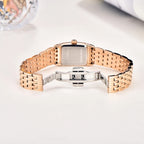Montre Vintage Femme Rectangulaire Argent et Nacre - vue 6 - Montrelio
