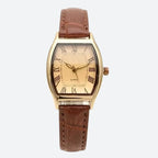 Montre Vintage Femme Tonneau Bracelet Cuir - vue 1 - Montrelio