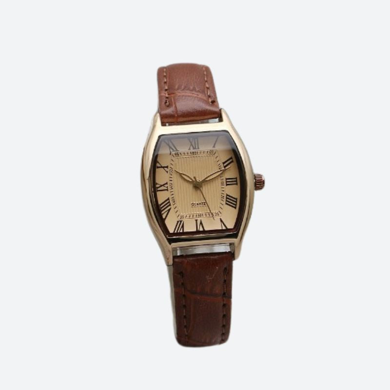 Montre Vintage Femme Tonneau Bracelet Cuir - vue 3 - Montrelio