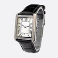 Montre Vintage Homme Carrée Ultra-Fine Quartz Cuir - vue 1 - Montrelio