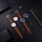 Montre Vintage Homme Quartz Classique Bracelet Cuir - vue 6 - Montrelio
