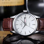 Montre Vintage Homme Quartz Cuir Marron - vue 6 - Montrelio