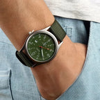 Montre Vintage Militaire Homme Quartz Bracelet Nylon - vue 5 - Montrelio