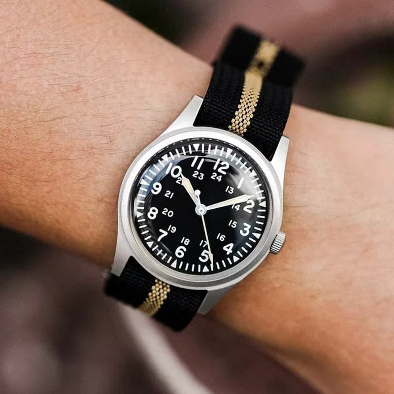 Montre Vintage Militaire Homme Quartz Style Rétro - vue 2 - Montrelio