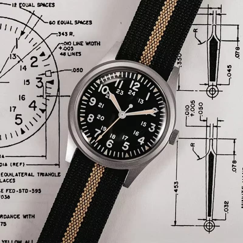 Montre Vintage Militaire Homme Quartz Style Rétro - vue 3 - Montrelio
