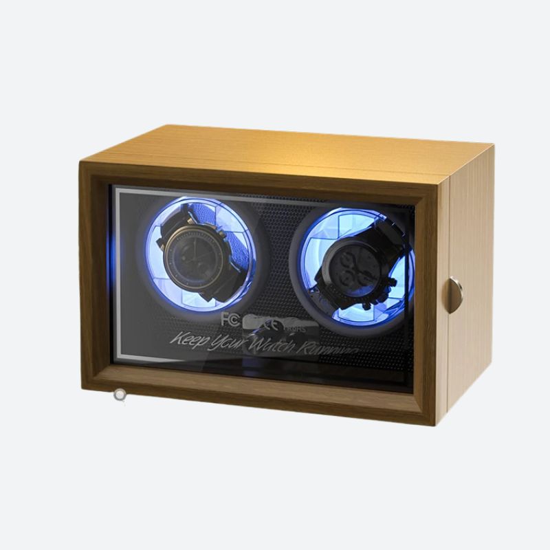 Remontoir Montre Automatique Bois et LED - vue 1 - Montrelio