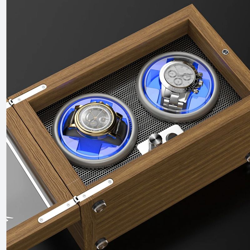 Remontoir Montre Automatique Bois et LED - vue 2 - Montrelio