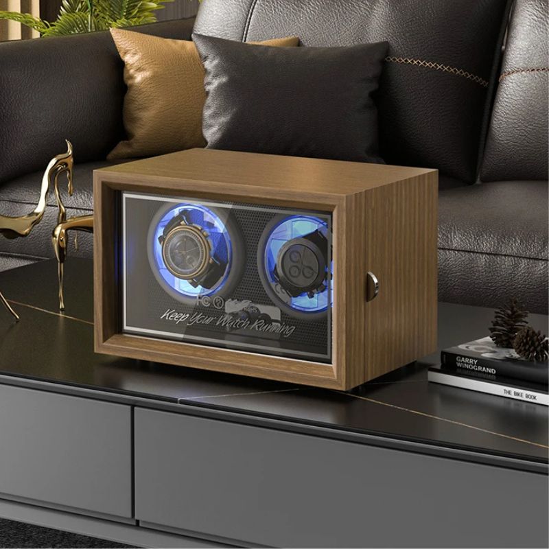 Remontoir Montre Automatique Bois et LED - vue 3 - Montrelio