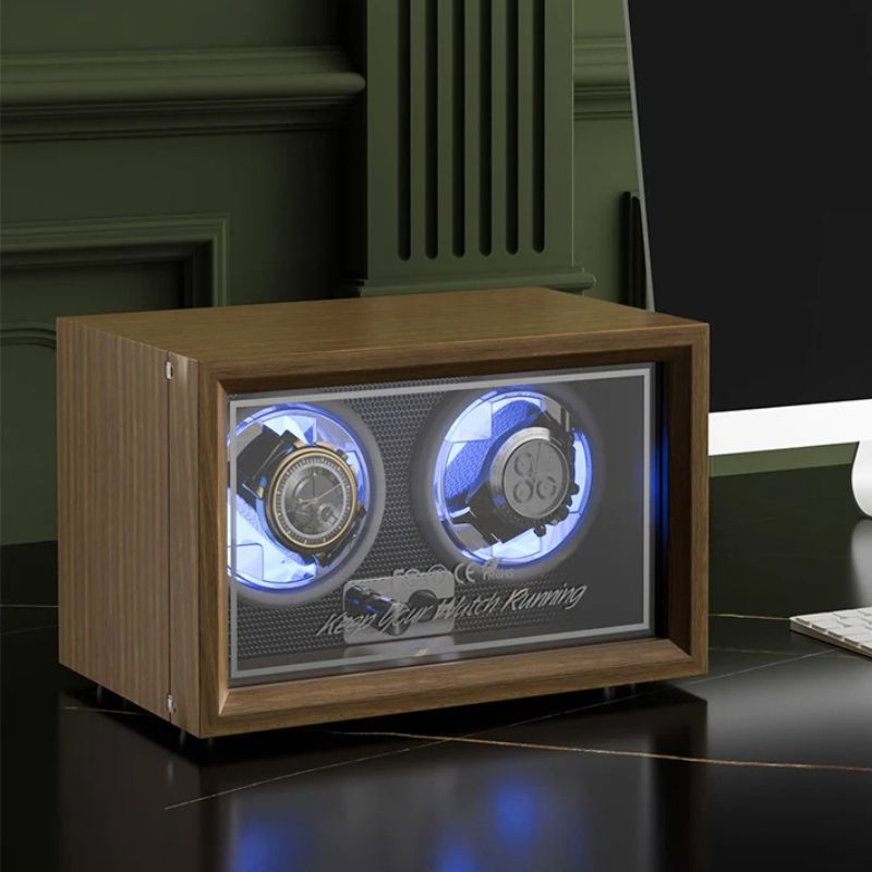Remontoir Montre Automatique Bois et LED - vue 4 - Montrelio