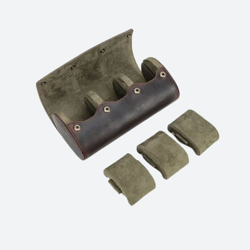 Détail du cuir véritable vintage du rouleau